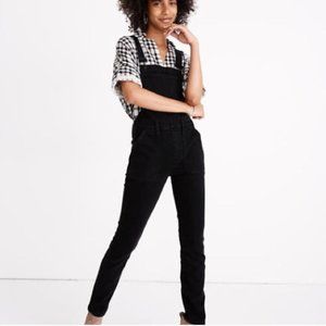 Madewell Skinny Overalls in Washed Black - XS